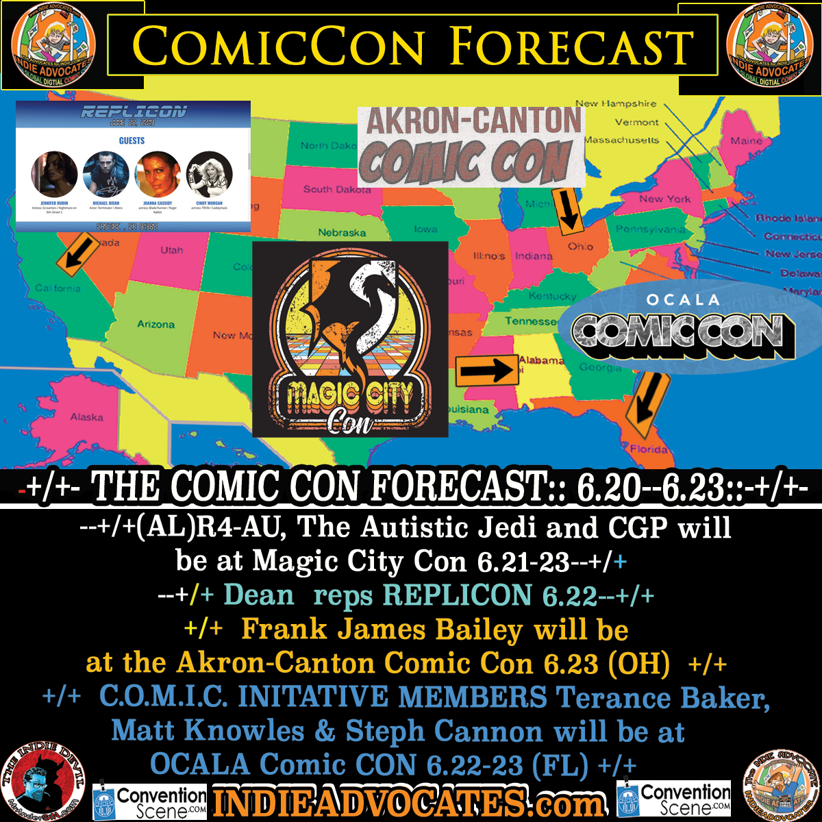 THE COMIC CON  FORECAST:: June 20th-23th:: ::