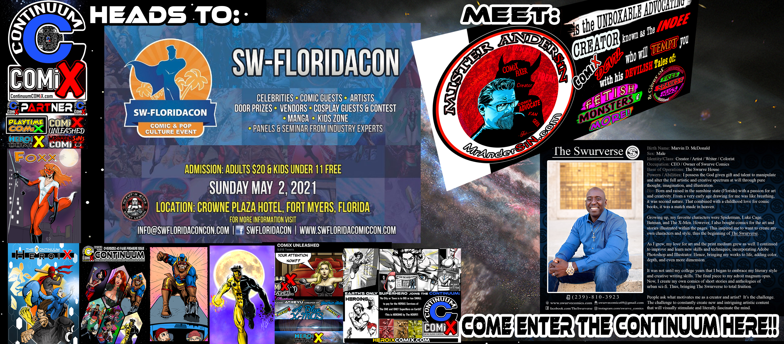 The COMiXcon ForeCast WEEK 34 – FORT MYERS Gets to ENTER The  CONTINUUM