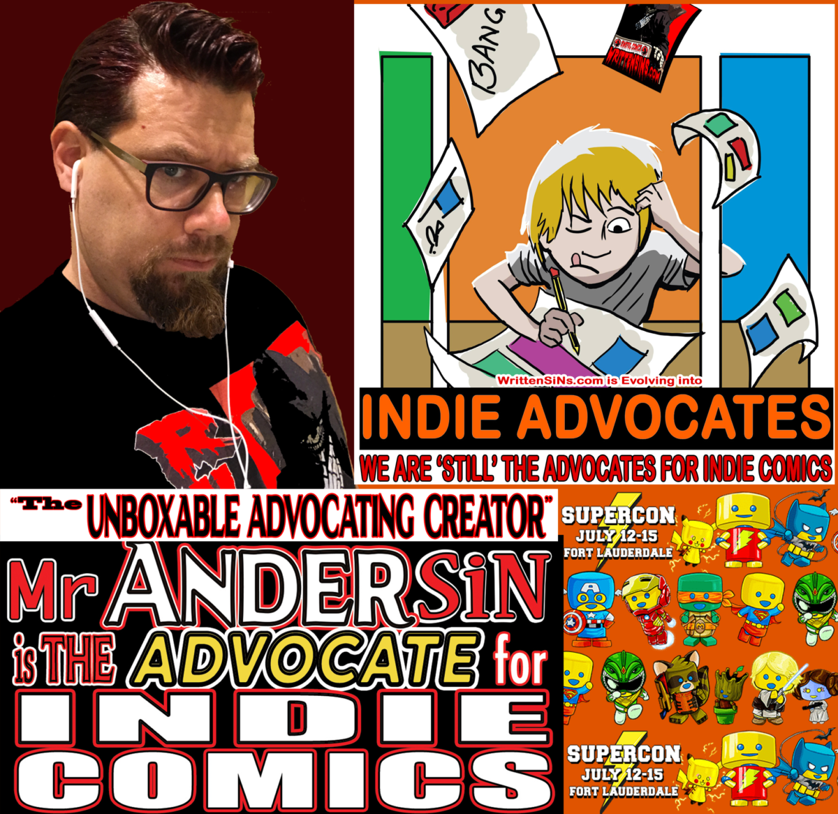 COMIC CON HIGHWAY EXITING with INDIE ADVOCATING  in FLORIDA::  INDIE ADVOCATES and MR Andersin will be SUPER ADVOCATING IN Fort Lauderdale  July 12-15  .