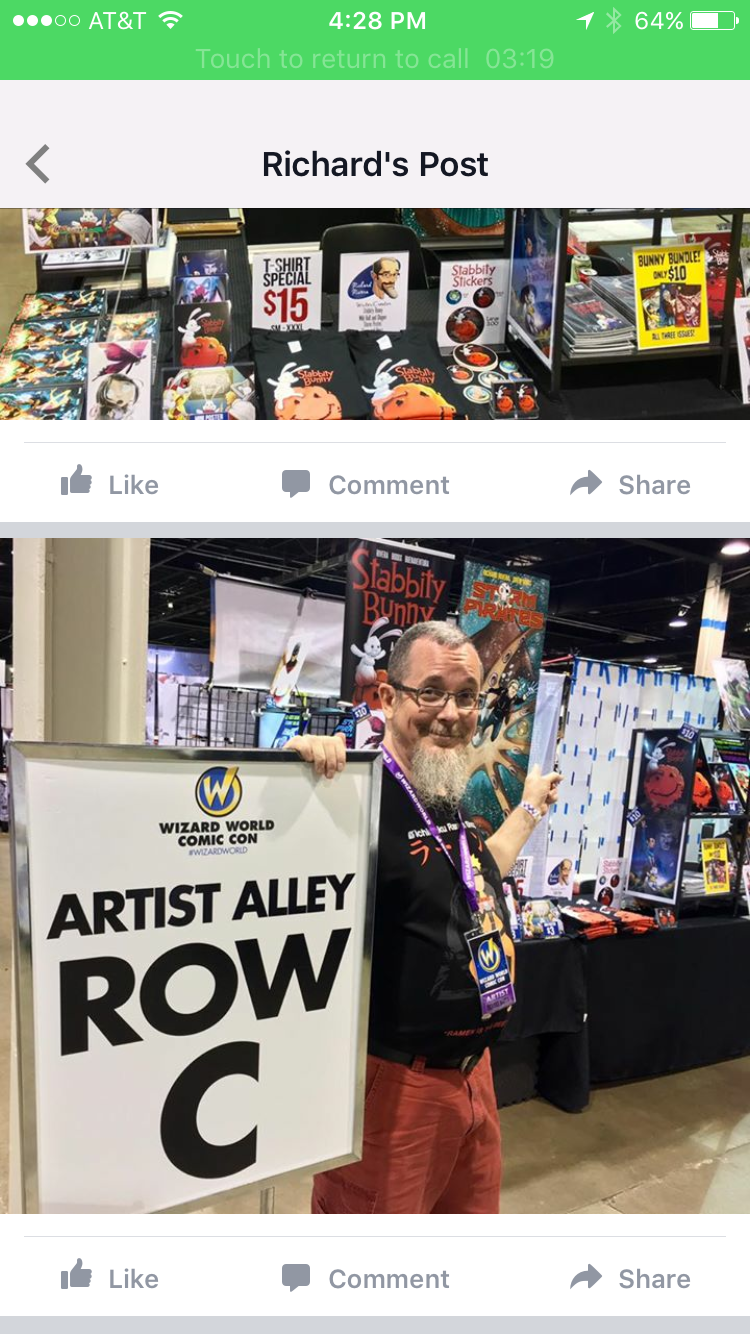 Stabbitty Bunny is at Chicago Comic Con 