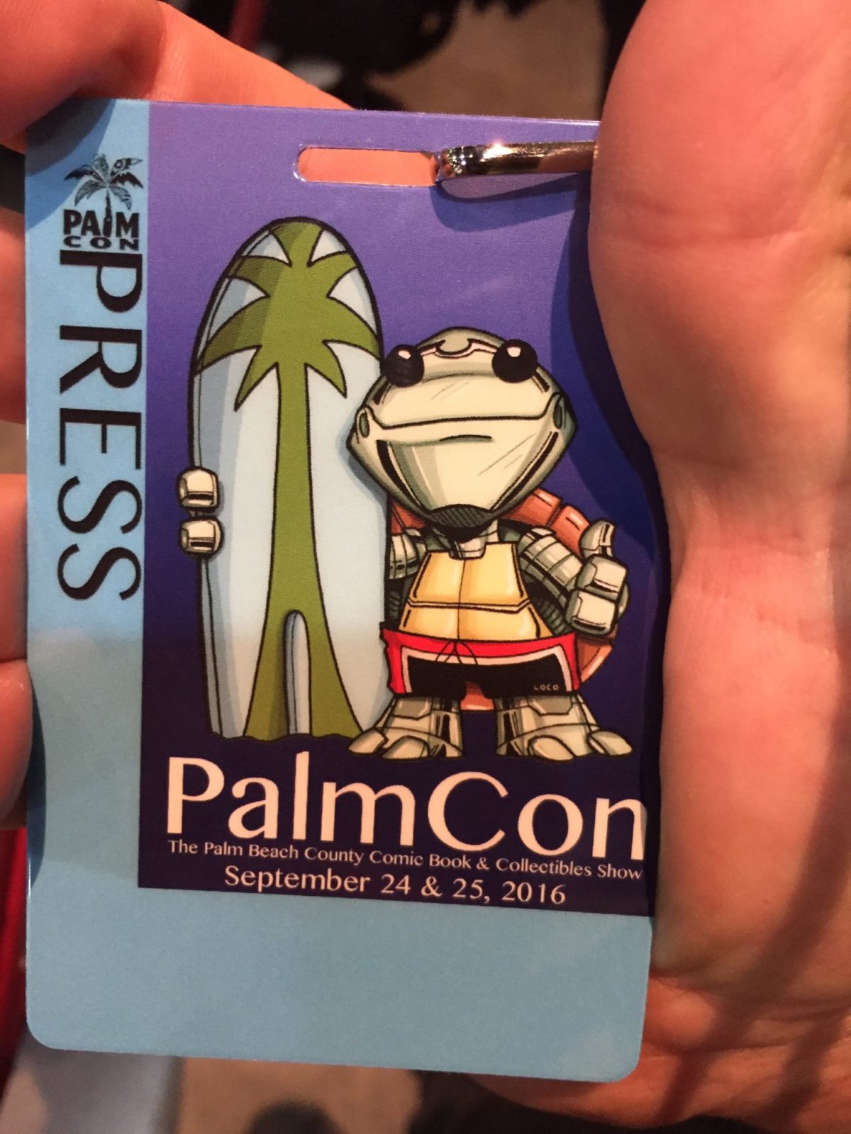 We are at Palm con
