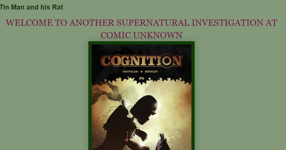 WSN NEWS: A Comic Unknown review of Tin Man And Rat