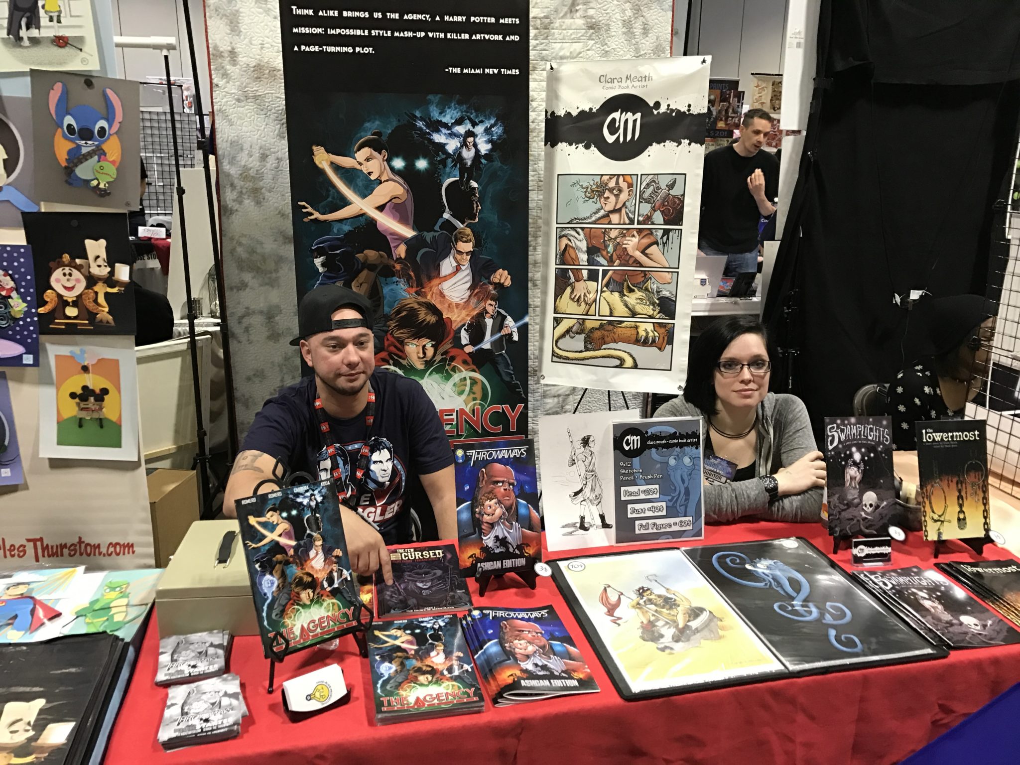 Art of the Day Special Comic  Con tables setups  The Tap Table