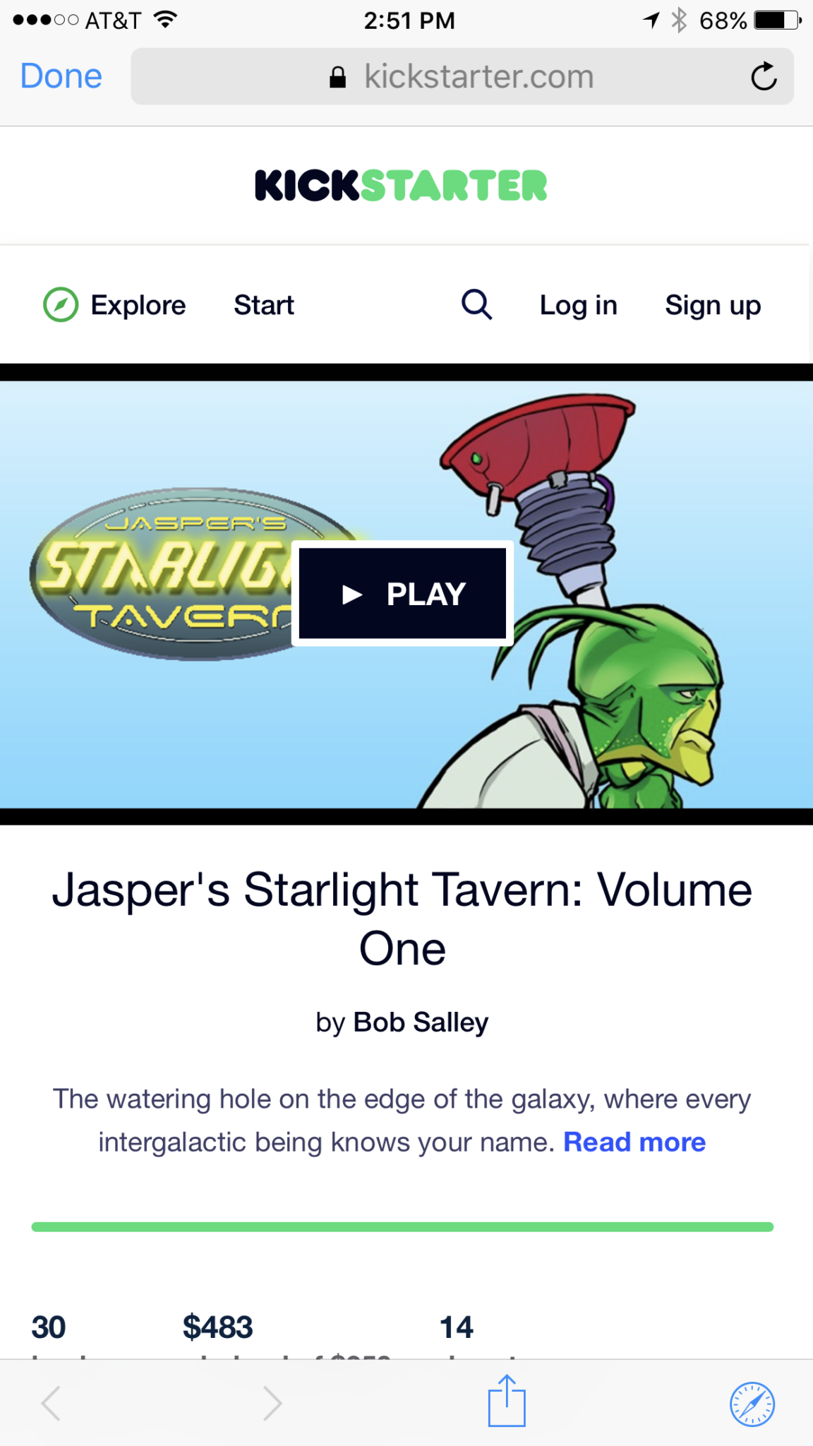 Congrats to Bob Salley on another  fully funded kicker