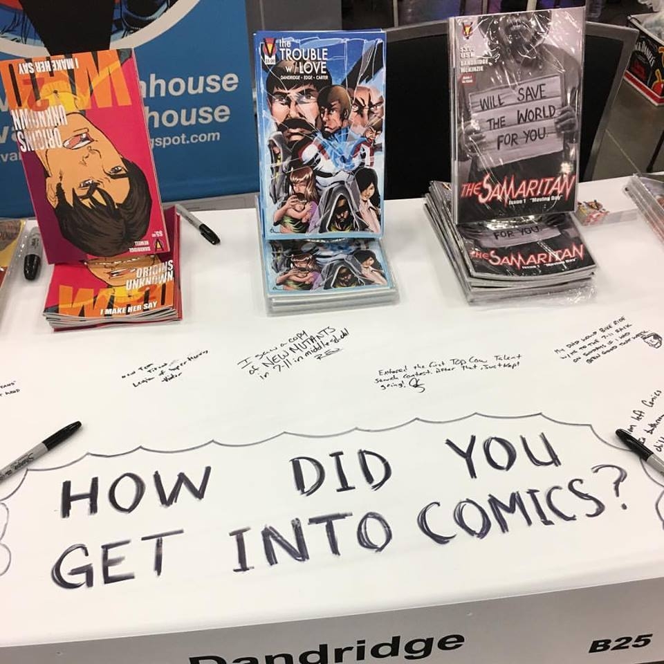 Art of the Day Special Comic  Con tables setups.  The Dandridge Effect