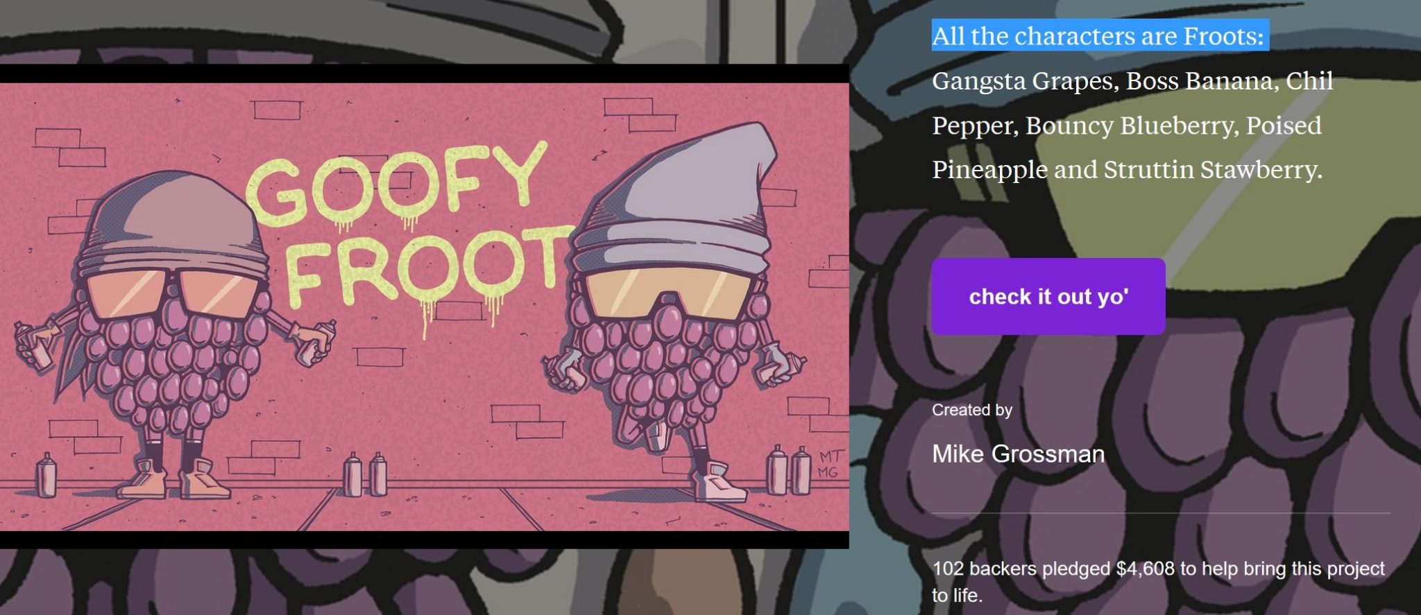 WSN NEWS: GOOFY FROOT has been brought to LIFE!!!!!!