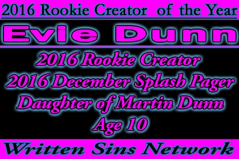 Evie Dunn is our 5th most popular story she is  a Creator to Watch at only 10 years old  .
