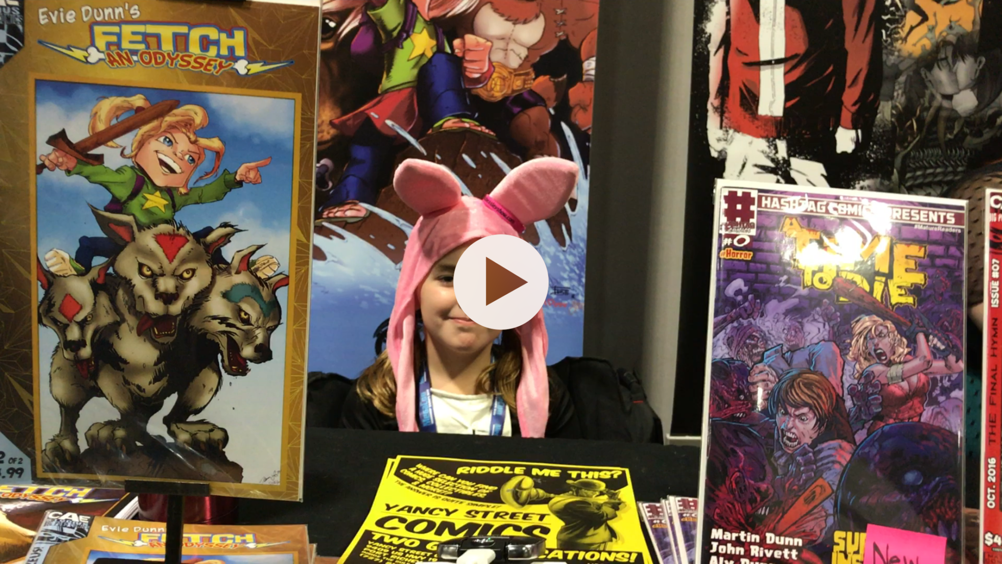 The EVIE DUNN Interview and we a VERY impressed by this 9 year old Comic Book Prodigy  .