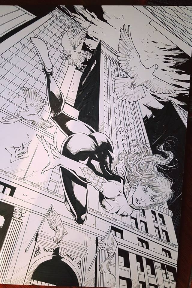 Jim Jimenez gives us  Gwen Spidey for art of the Evening