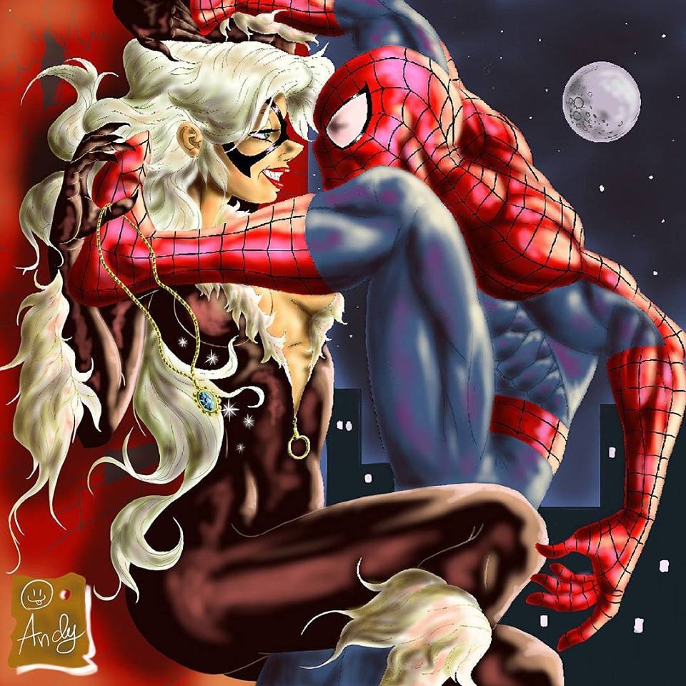 Art of the Year 2016 9th most viewed Art by Lu Andy’s Steamy Spiderman/Black Cat art