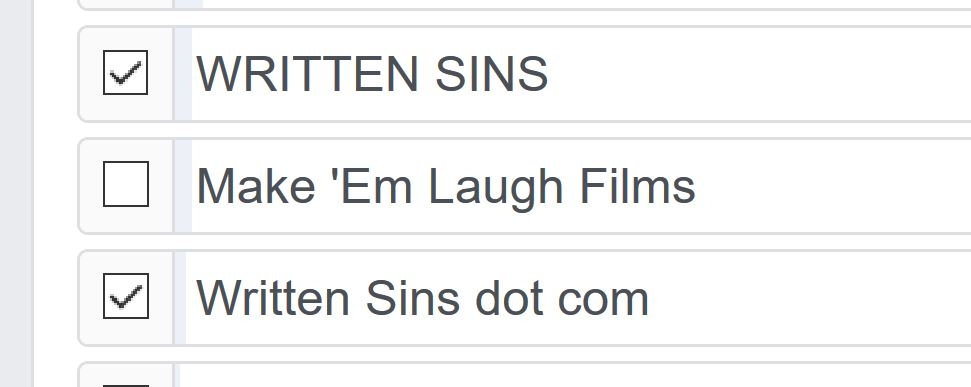 WRITTEN SiNS the Site SO NICE it was Nominated TWICE