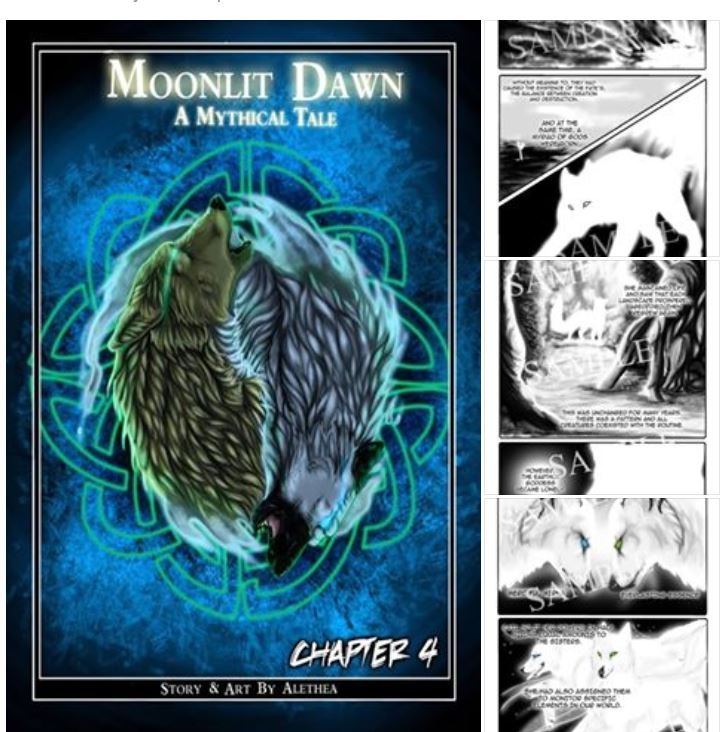 MOONLIT DAWN: A MYTHICAL TALE Chapter 4 is now available for everyone!
