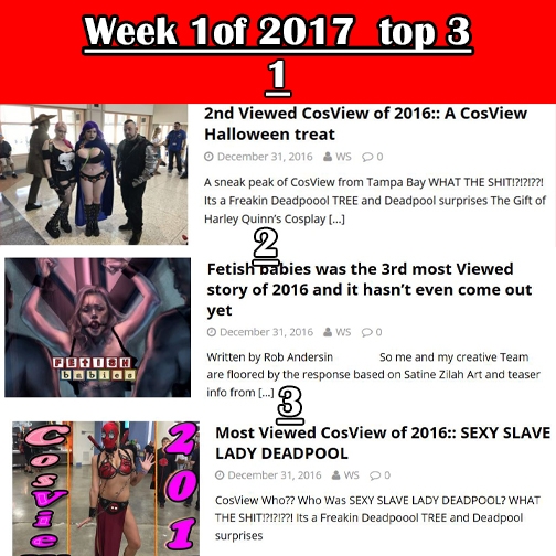 Top 3 of The 1st week of 2017