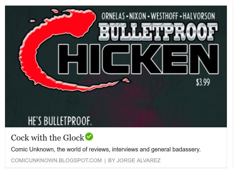 Cock with the Glock review on Unknown comics