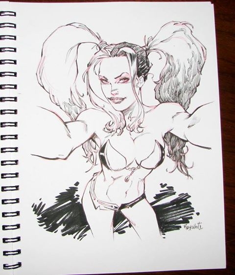 A Harley Quinn Thursday  by RB White for TODAY’S  Art of the DAY
