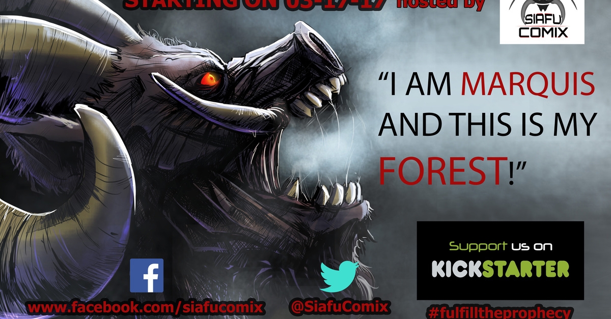 THUNDERCLAP for Sinistre and help Siafu Comix expand their Reach
