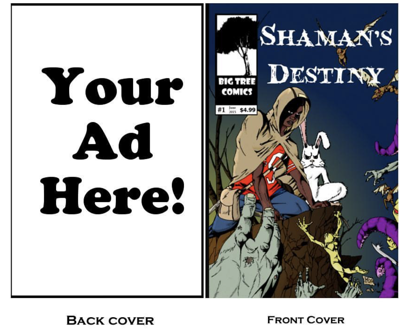 Time is running out, but there’s still time to have your ad appear on the back cover of Shaman’s Destiny