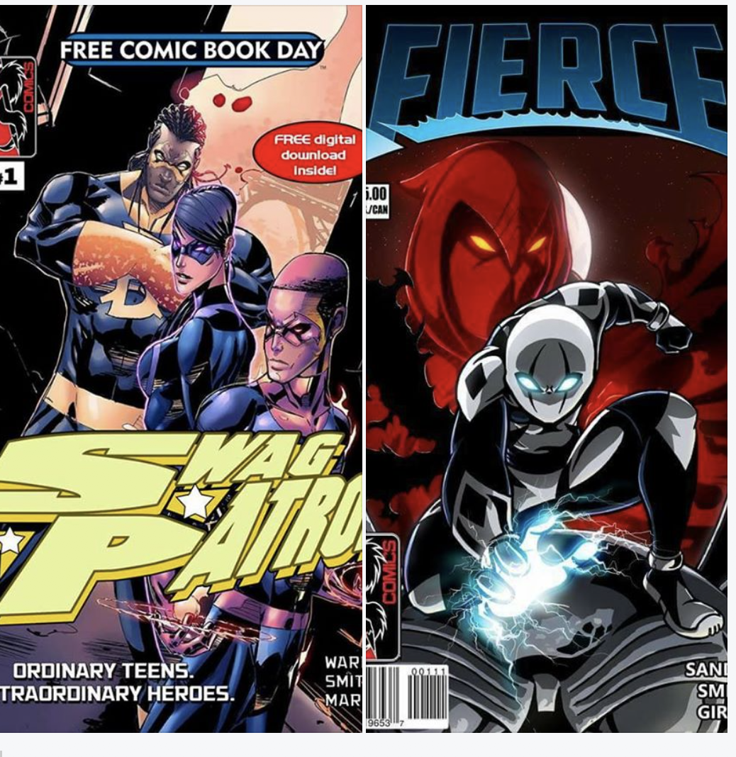 Raymond Sanders talk about Swag for new Comic book day