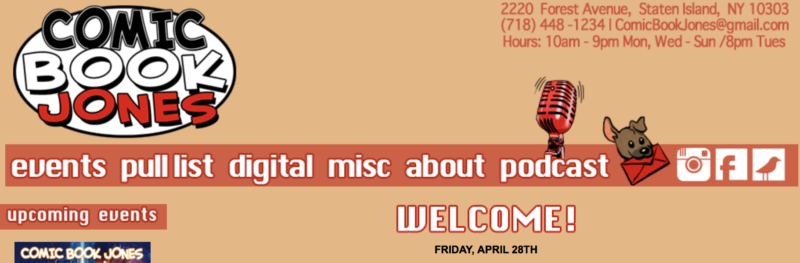 Howie Noeldechen will be at Comic Book Jones in Staten Island NY for Free Comic Book Day