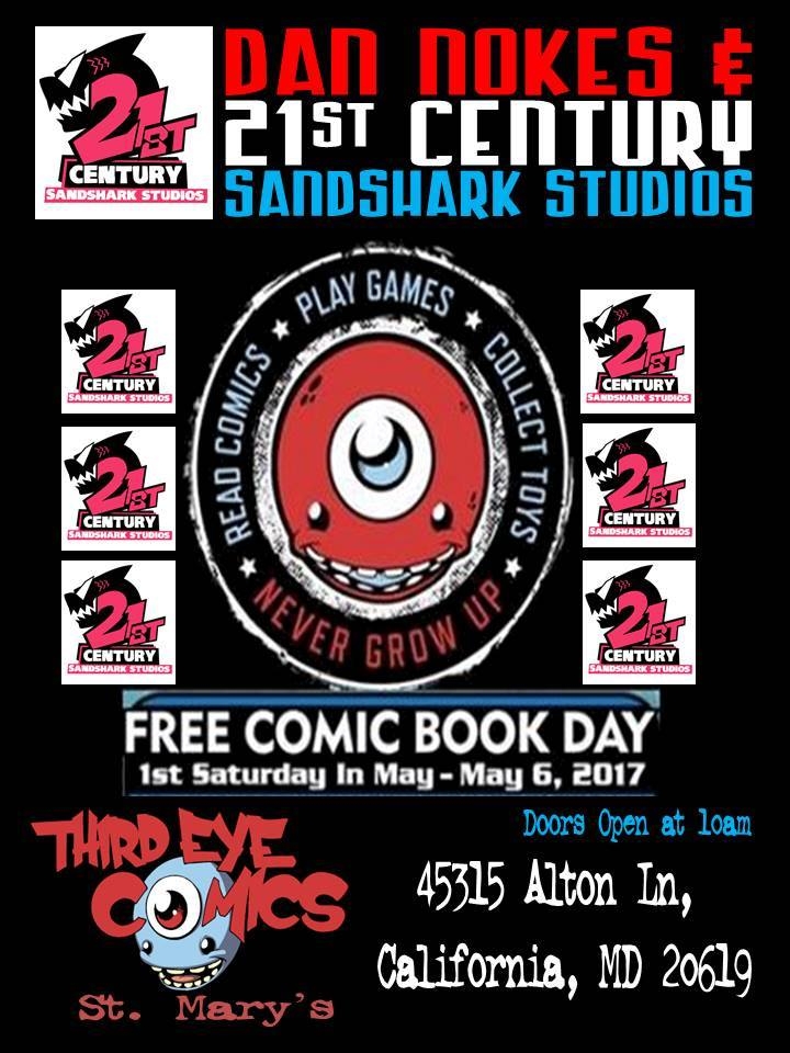 Dan Nokes will be At Third Eye Comics in MD Califonria