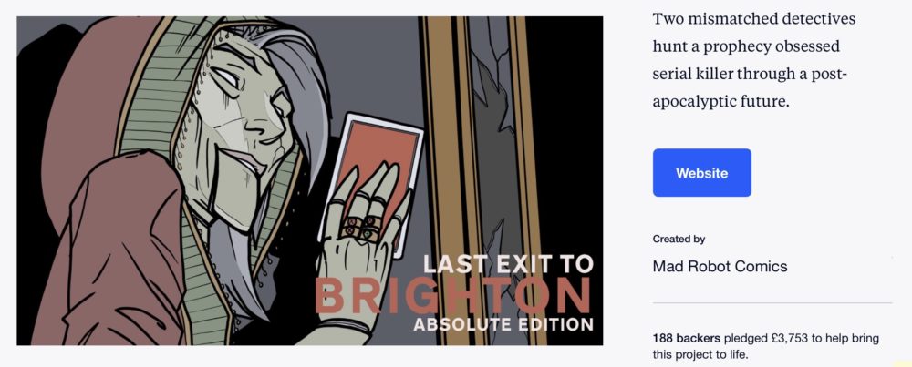 WSN NEWS:: ‘LAST EXIT TO BRIGHTON’ Absolute Edition – Graphic Novel HAS LAUNCHED OFF OF KICKSTARTER !!!!