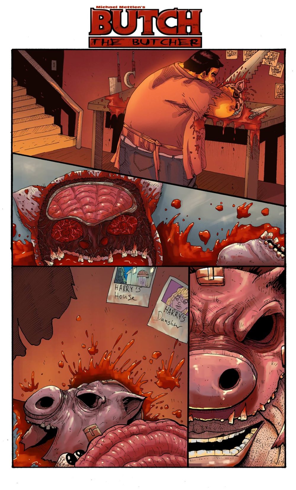 Michael Mettlen’s Butch The Butcher 4 part COMIC BOOK Series IS COMING SOON!