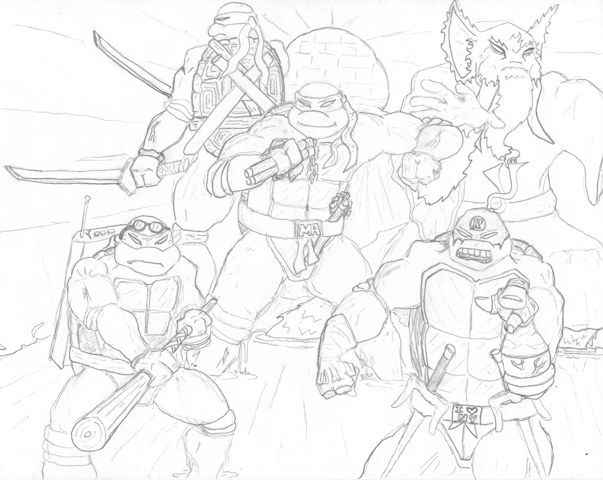 JUNE’s FAN ART Ryan Palmer Does a Mash Up Saints 8 and TMNT