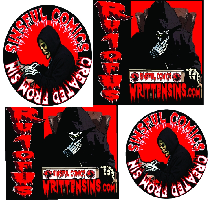 Get your WRITTEN SiNS MERCH at the SiNSFul Comics Store  .  .