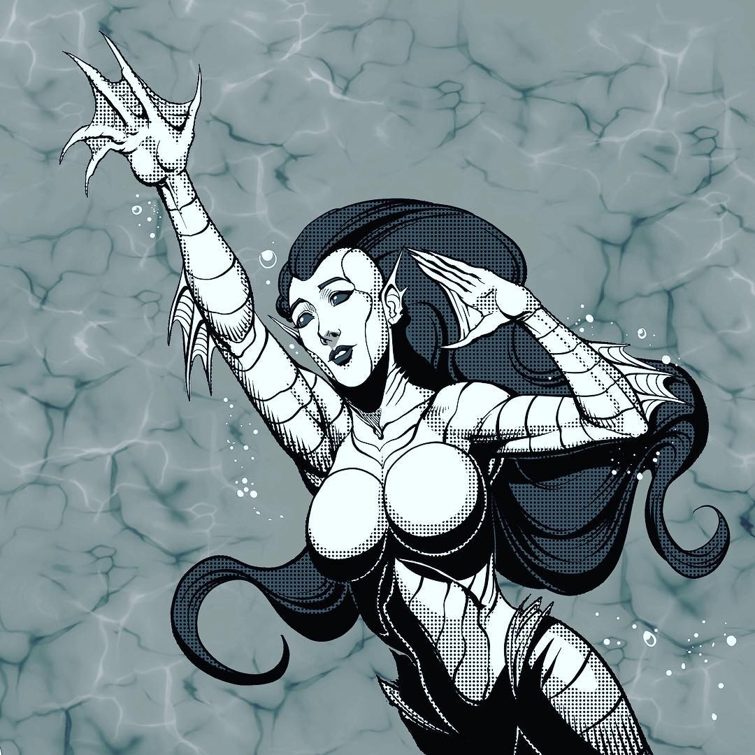 Spooky art of the Day by Damián Avilés  .