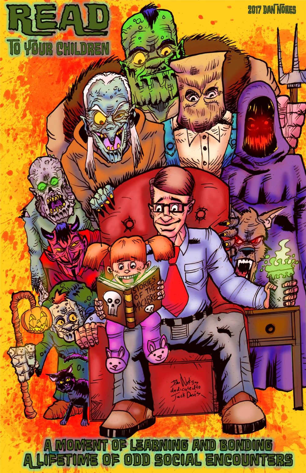 Spooky art of the Day by Dan Nokes Throw Back Thread