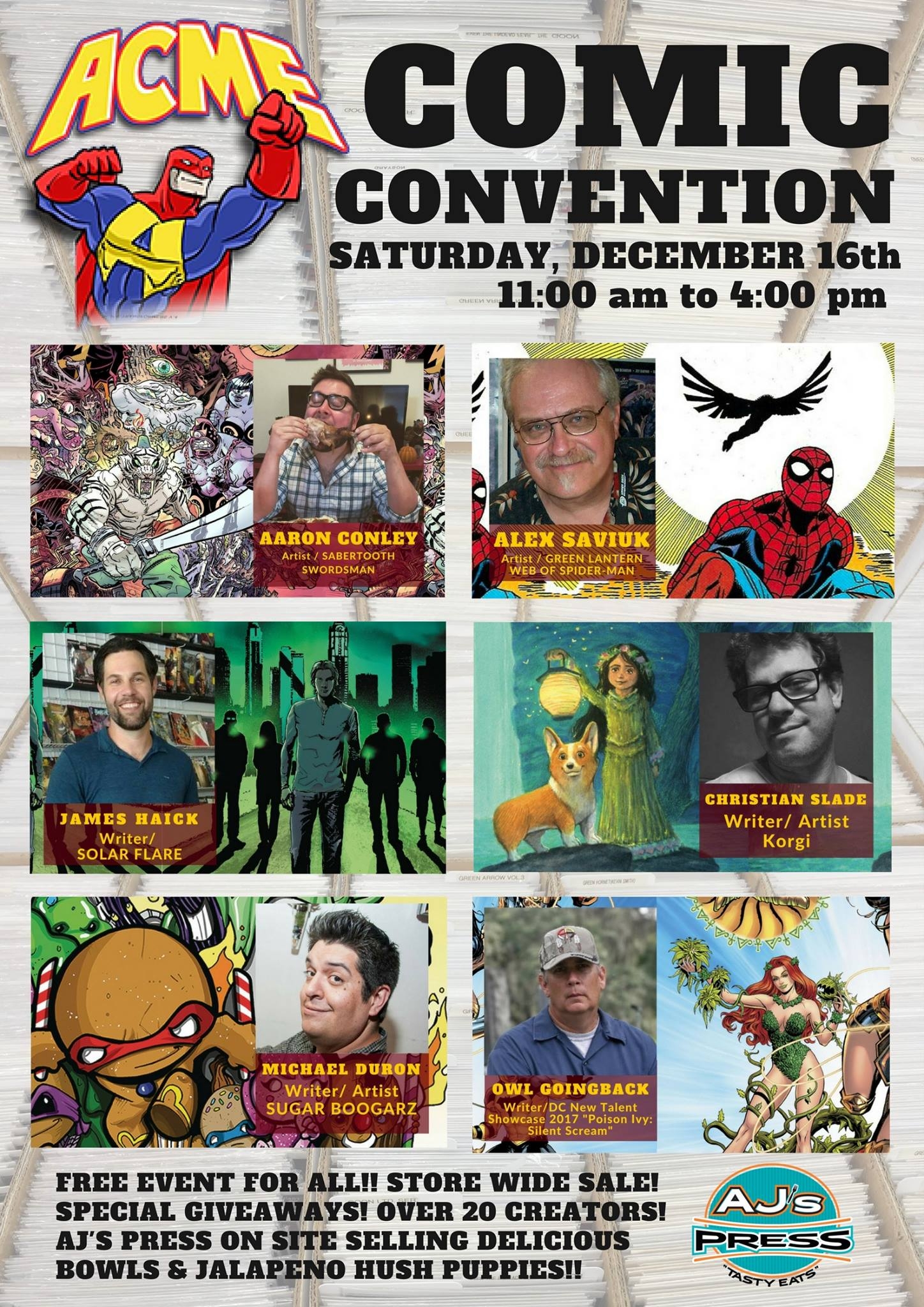 Acme’s 2nd annual comic co…. Fan Gathering (thanks, SDCC) Is this Weekend