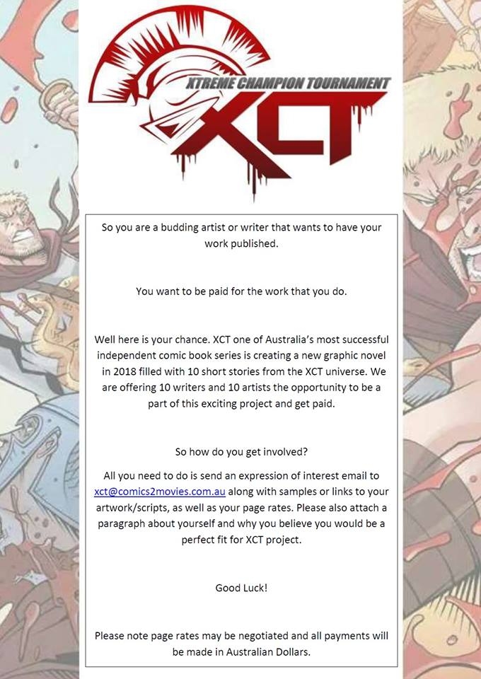 XCT Anthology MOST WANTED Creators and Artists are looking to Talk to PODCASTS about their project!!