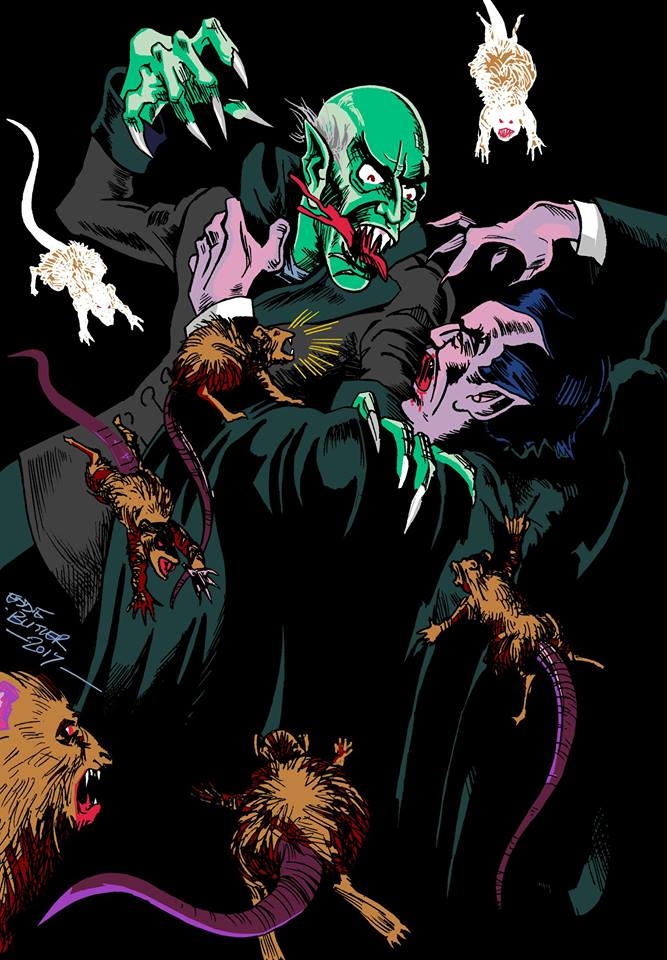 Orlock vs. Dracula #CharlesButlerArt