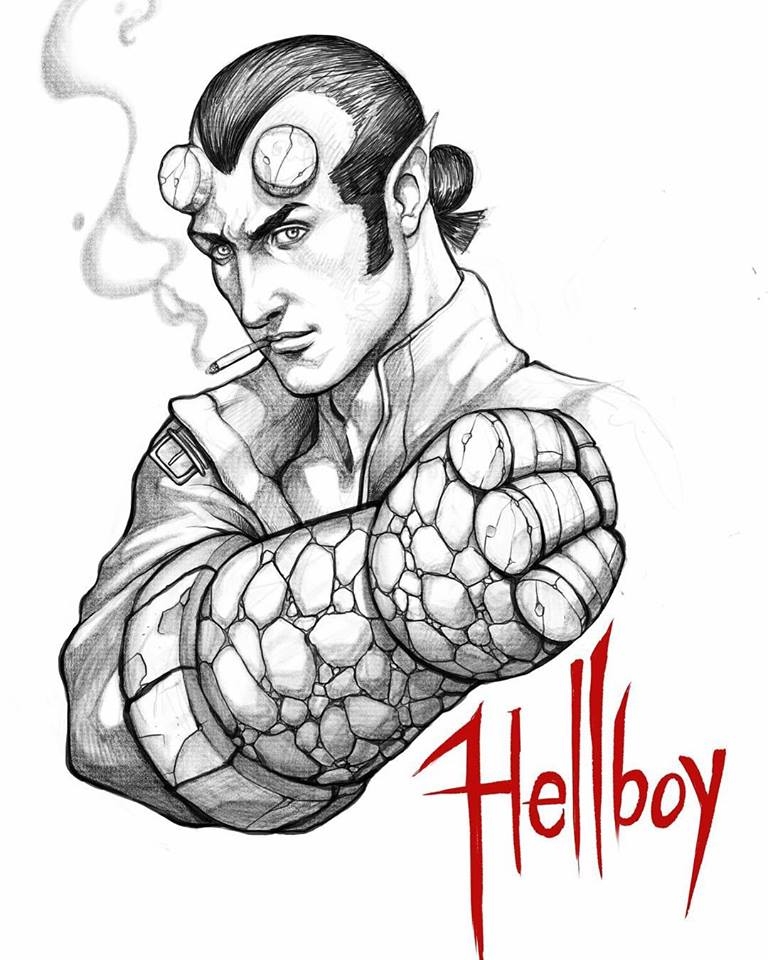 Damian Creates a Younger Hellboy