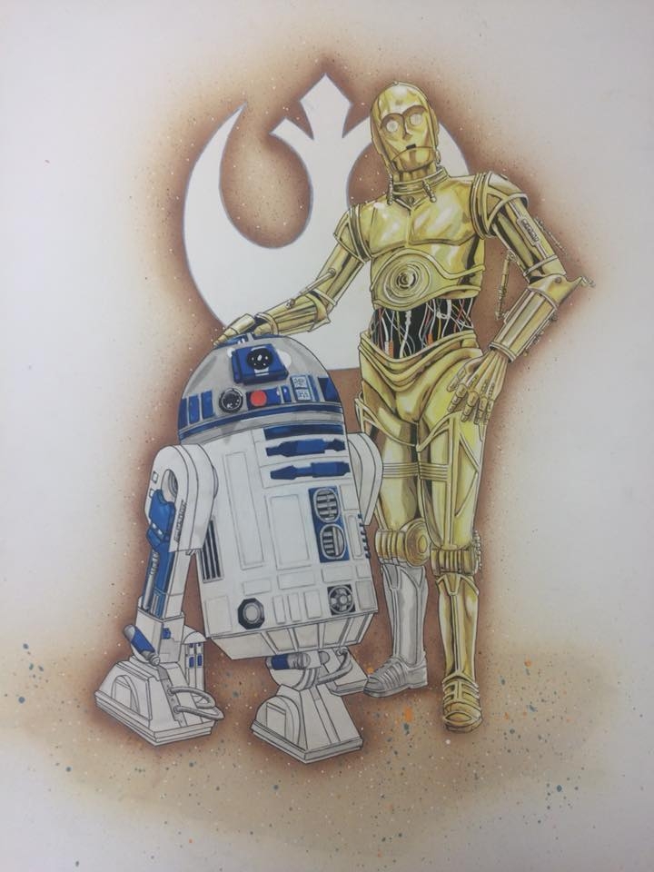 Check out This Fan Art:  Yancey Voges takes us to a far away Galaxy