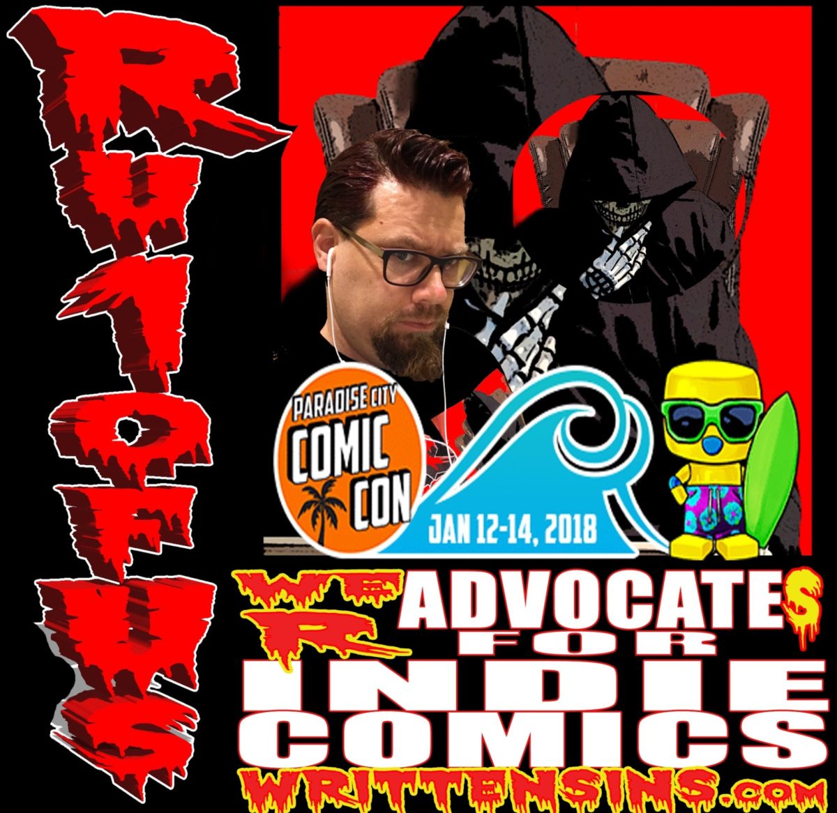 (FL) Paradise City Comic Con is January 12-14, 2018 in Miami, FL with Panel info – WrittenSiNs.com and MR Andersin Show