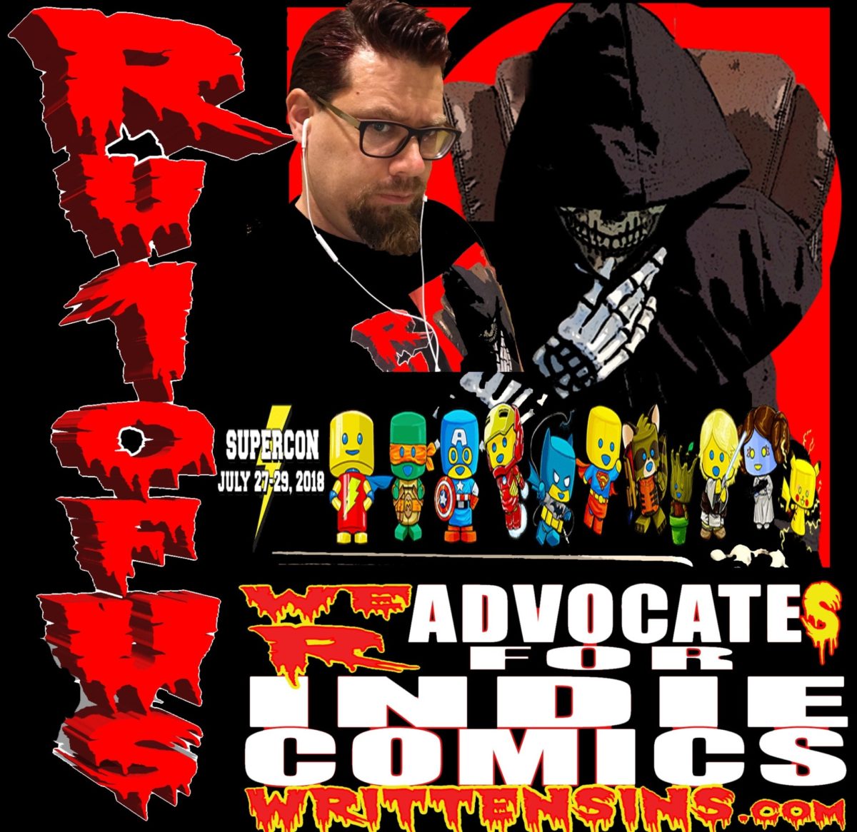 COMIC CON HIGHWAY WrittenSiNs NORTHERN EXIT:: –NC- Raleigh Supercon is July 27-29 -WrittenSiNs.com and MR Andersin Show  .