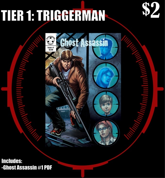 Ghost Assassin Issue #1 A Supernatural Crime Suspense Comic  I see dead people. Walking around like regular people. They see me too. They have questions. Mainly why I killed them. 2.22