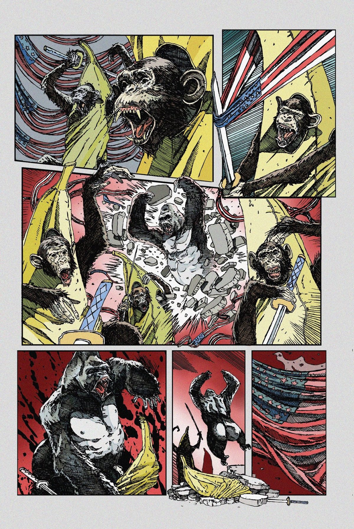 First page completed of Banana Katana