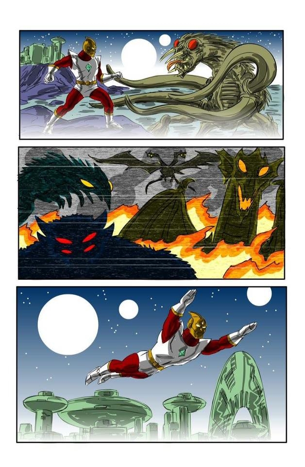 Raiderman featured in Kaiju Gods
