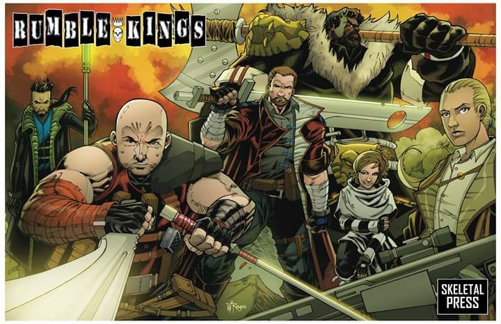 A.T.D:  FEATURING:: Ryan Cummins Artwork from my new action adeventure series RUMBLE KINGS. Art by William Allan Reyes and DC Alonso