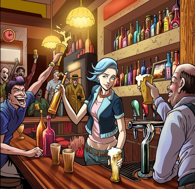 The Arcane Cocktail Enthusiast Print Edition Comic! #1 issue of an All-New Fantasy/Adventure Comic for Cocktail Lovers!  .