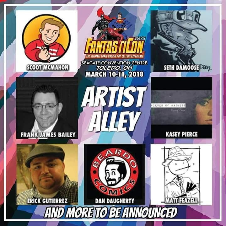 COMIC CON HIGHWAY MIDWEST EXIT::  -OH- Frank James Bailey  will be at Fantastic Con on March 10-11