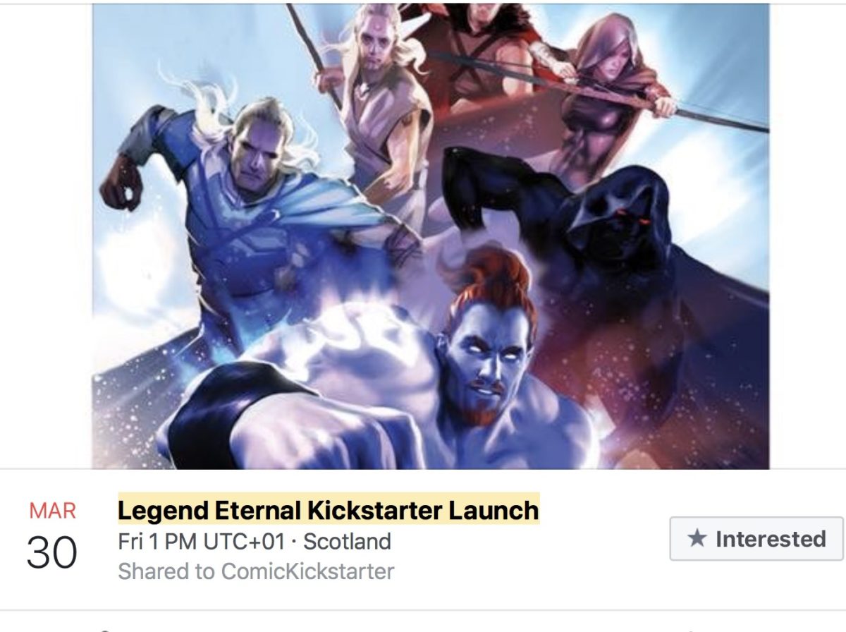 Legend Eternal Kickstarter Launching on March 30th 2018