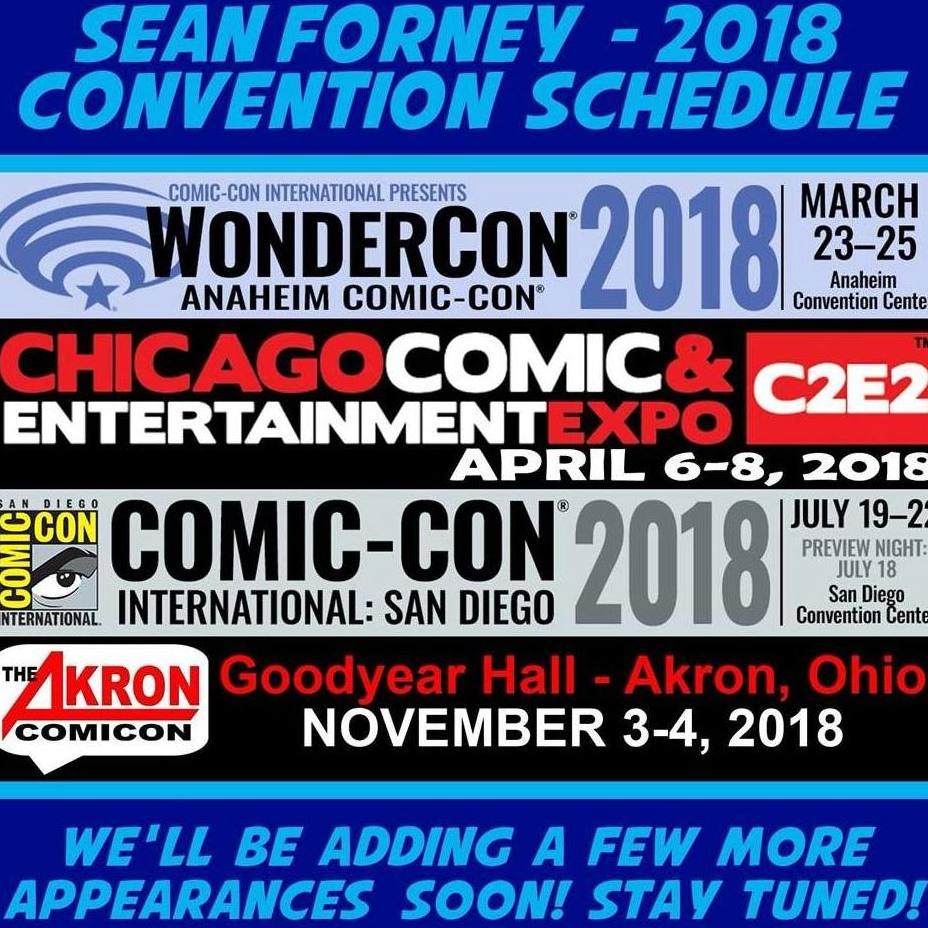 COMIC CON HIGHWAY WESTERN EXIT::  -CA- Wonder Con 2018 will Have Forney in it,  March 23-25  .