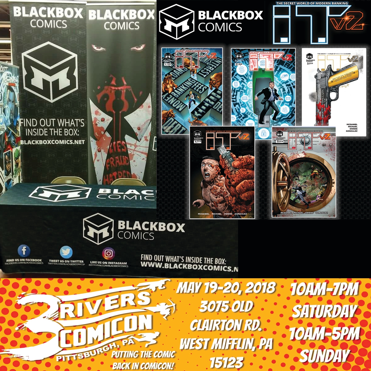 COMIC CON HIGHWAY NORTHERN EXIT::  -PA- Dimitrios and BlackBox Comic HEAD to 3 Rivers Comic Con  .