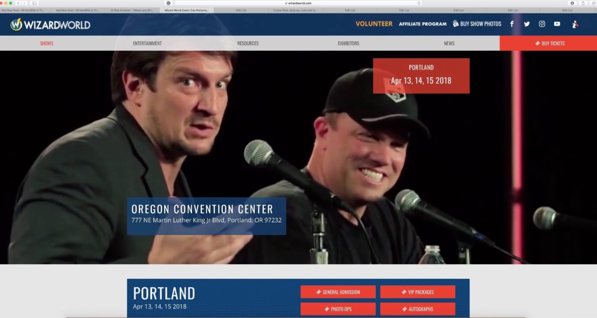 COMIC CON HIGHWAY WESTERN EXIT::-WA- Patrick Buermeyer Wizard World in Portland Oregon, April 13-15  .