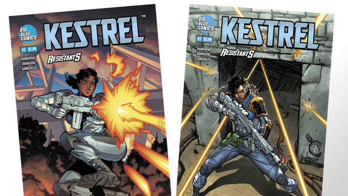 THE RESISTANTS: Kestrel #1 As Kestrel, corporate weapons designer, Erin Hawthorne, uses her position and skills to fight for those that no one else will fight for  .  .