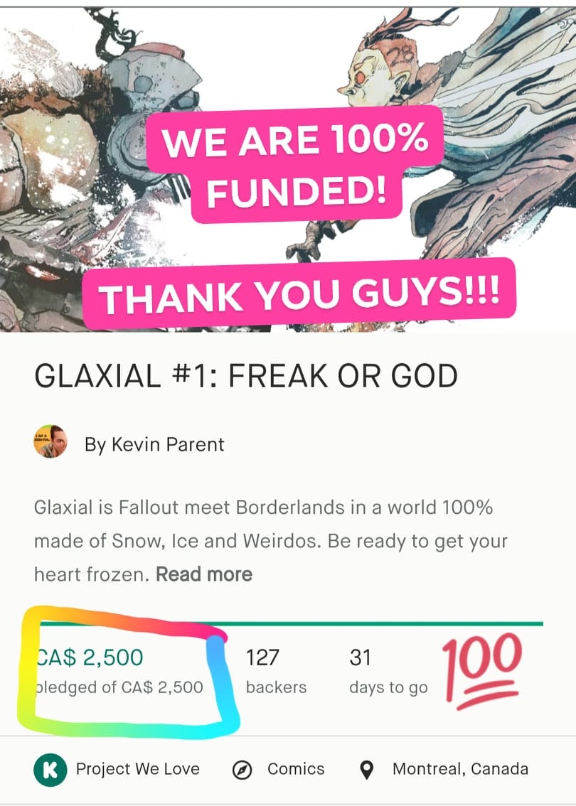 Congrats to the Glaxial team for FUNDING in one Day Proving a Strong Pre Ad Campaign works wonders:: A Creative Process Moment