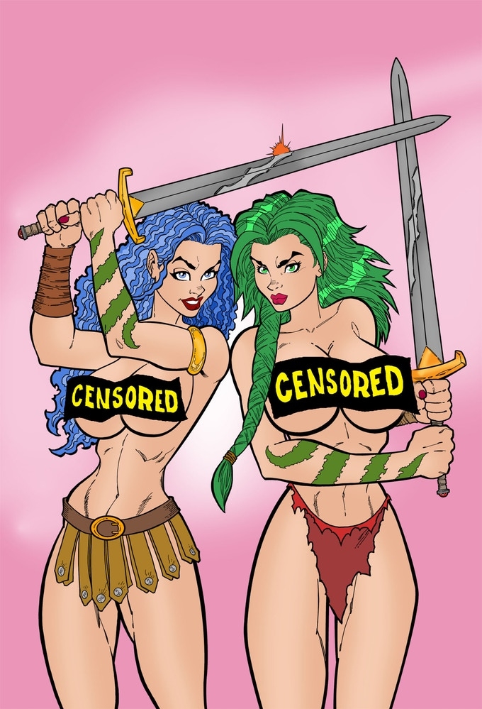 SWORD MAIDENS Adults ONLY  Swords and Sorcery in the Barbarian Age! The exotic and erotic adventures of the SWORD MAIDENS!  .